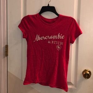 ABERCROMBIE pink tee shirt
